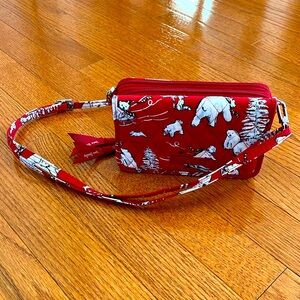 Vera Bradley Polar Bear print wristlet.